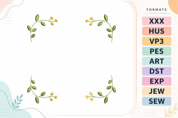 Floral Corner Frame