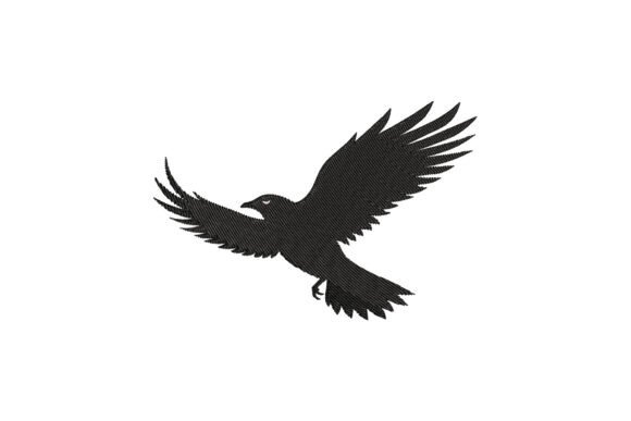 Flying Crow Silhouette