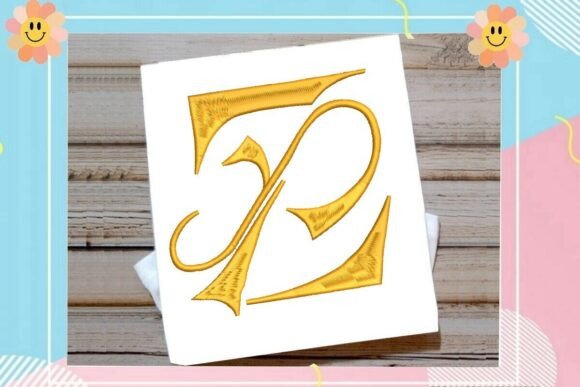 Initial Z Elegant Vintage Monogram
