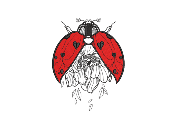 Ladybug Heart Wings