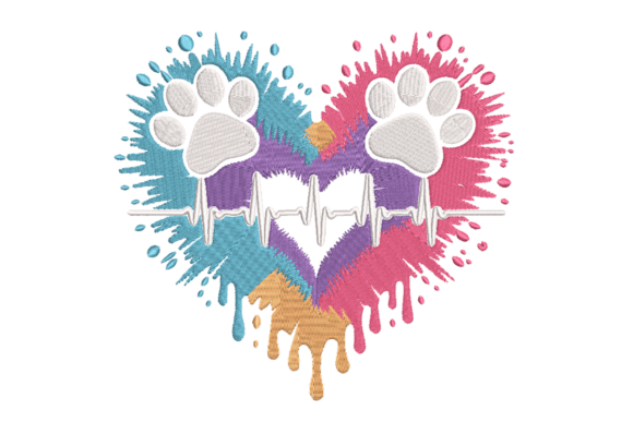 Paw Print Heartbeat