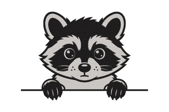 Peeking Raccoon