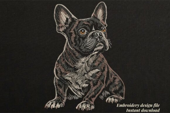 Realistic French Bulldog