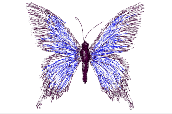 Sketch Style Butterfly