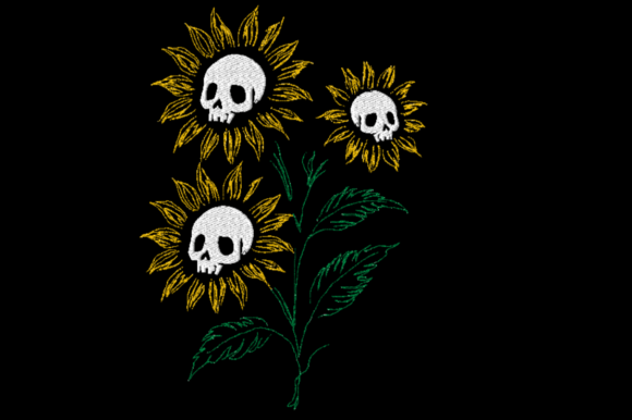 Skull Sunflowers