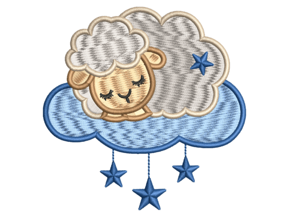 Sleeping Lamb Cloud Design